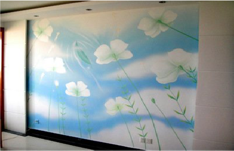 闽清画墙绘怎么画好白云的蓬松感？