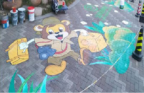 闽清夏季画地面彩绘会遇到的问题