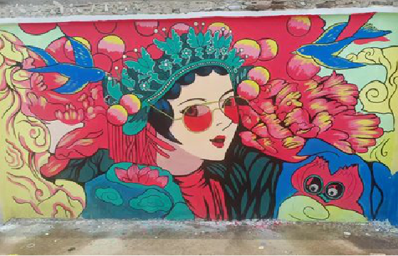 闽清墙体彩绘-网红墙