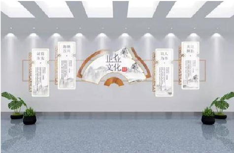 闽清企业文化墙设计的核心要素。