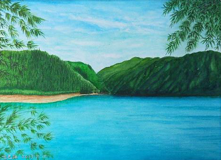 闽清在墙绘中，如何绘画绿水青山？