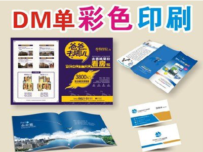 闽清单页印刷，色彩搭配简单。